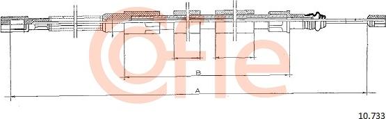 Cofle 10.733 - Cavo comando, Freno stazionamento autozon.pro