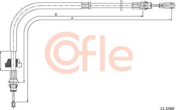 Cofle 11.5580 - Cavo comando, Freno stazionamento autozon.pro