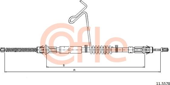 Cofle 11.5578 - Cavo comando, Freno stazionamento autozon.pro