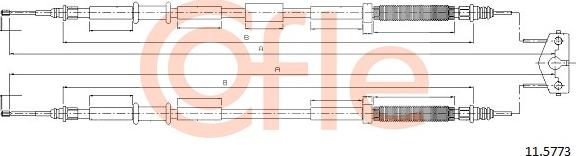 Cofle 11.5773 - Cavo comando, Freno stazionamento autozon.pro