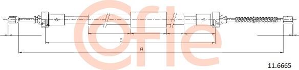 Cofle 11.6665 - Cavo comando, Freno stazionamento autozon.pro