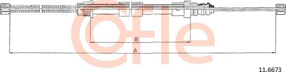 Cofle 11.6673 - Cavo comando, Freno stazionamento autozon.pro