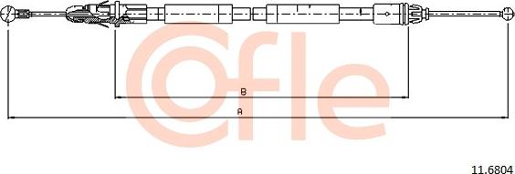 Cofle 11.6804 - Cavo comando, Freno stazionamento autozon.pro
