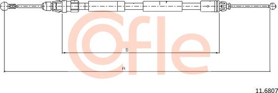 Cofle 11.6807 - Cavo comando, Freno stazionamento autozon.pro