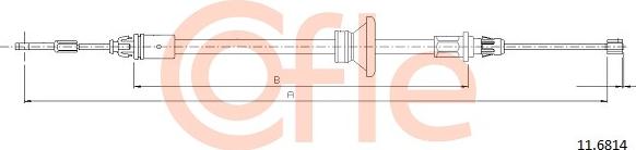 Cofle 11.6814 - Cavo comando, Freno stazionamento autozon.pro
