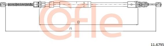 Cofle 11.6795 - Cavo comando, Freno stazionamento autozon.pro