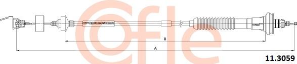 Cofle 11.3059 - Cavo comando, Comando frizione autozon.pro