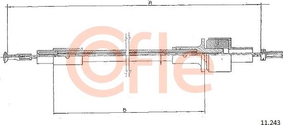 Cofle 11.244 - Cavo comando, Comando frizione autozon.pro