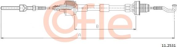 Cofle 11.2531 - Cavo comando, Comando frizione autozon.pro