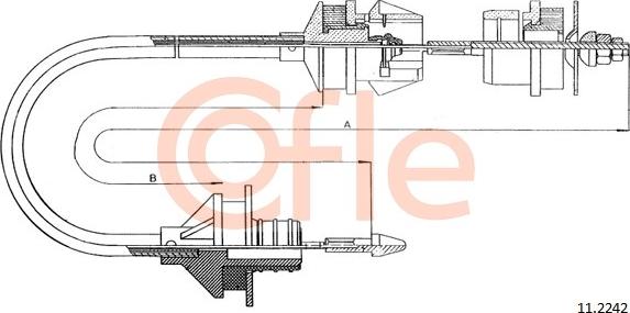 Cofle 11.2242 - Cavo comando, Comando frizione autozon.pro