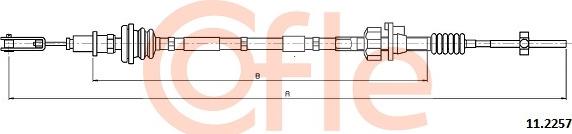 Cofle 11.2257 - Cavo comando, Comando frizione autozon.pro