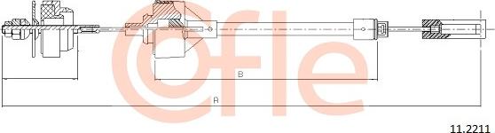 Cofle 11.2211 - Cavo comando, Comando frizione autozon.pro