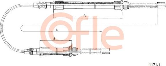 Cofle 1171.1 - Cavo comando, Freno stazionamento autozon.pro