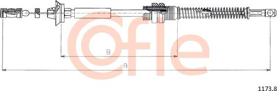 Cofle 1173.8 - Cavo acceleratore autozon.pro