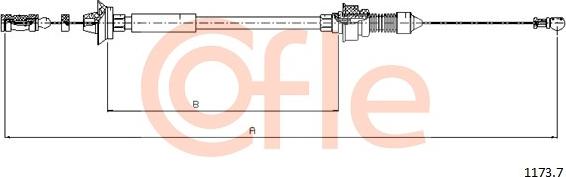 Cofle 1173.7 - Cavo acceleratore autozon.pro