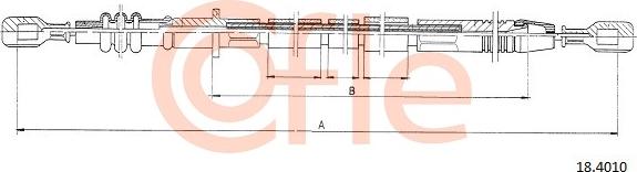 Cofle 18.4010 - Cavo comando, Comando frizione autozon.pro