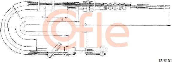 Cofle 18.6101 - Cavo comando, Comando frizione autozon.pro