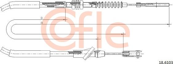 Cofle 18.6103 - Cavo comando, Comando frizione autozon.pro