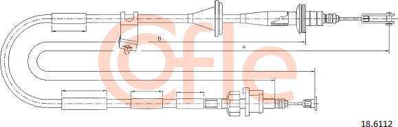 Cofle 18.6112 - Cavo comando, Comando frizione autozon.pro