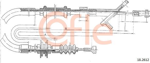 Cofle 92.18.2612 - Cavo comando, Comando frizione autozon.pro