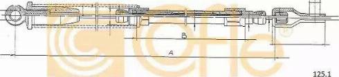 Cofle 125.1 - Cavo comando motorino d'avviamento autozon.pro
