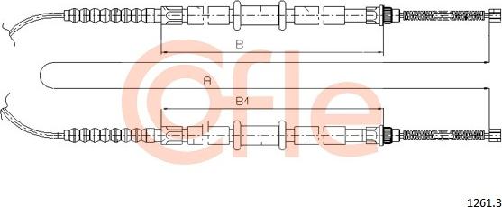 Cofle 1261.3 - Cavo comando, Freno stazionamento autozon.pro