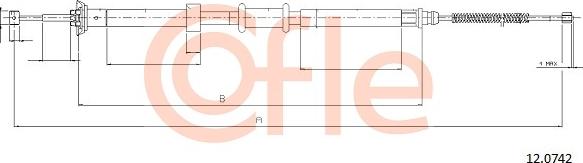 Cofle 92.12.0742 - Cavo comando, Freno stazionamento autozon.pro