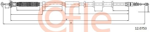 Cofle 92.12.0753 - Cavo comando, Freno stazionamento autozon.pro