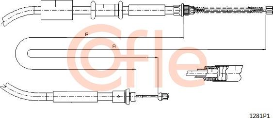 Cofle 1281P1 - Cavo comando, Freno stazionamento autozon.pro