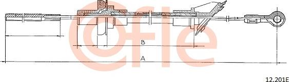 Cofle 12.201E - Cavo comando, Comando frizione autozon.pro
