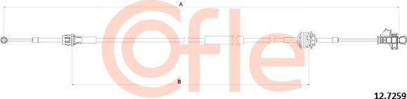 Cofle 92.12.7259 - Cavo comando, Cambio manuale autozon.pro