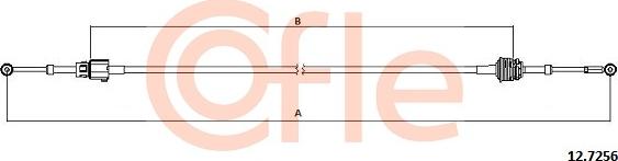 Cofle 12.7256 - Cavo comando, Cambio manuale autozon.pro