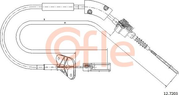 Cofle 12.7203 - Cavo comando, Comando frizione autozon.pro