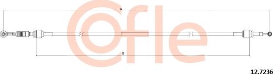 Cofle 12.7236 - Cavo comando, Cambio manuale autozon.pro