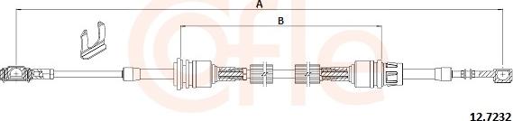 Cofle 12.7232 - Cavo comando, Cambio manuale autozon.pro