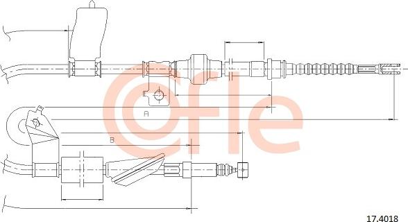 Cofle 17.4018 - Cavo comando, Freno stazionamento autozon.pro