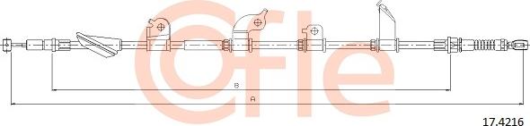 Cofle 17.4216 - Cavo comando, Freno stazionamento autozon.pro