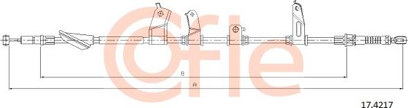 Cofle 17.4217 - Cavo comando, Freno stazionamento autozon.pro