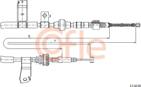 Cofle 17.4230 - Cavo comando, Freno stazionamento autozon.pro