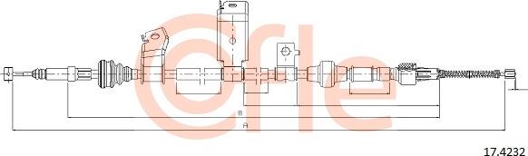 Cofle 17.4232 - Cavo comando, Freno stazionamento autozon.pro