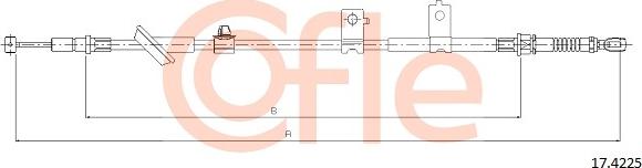 Cofle 17.4225 - Cavo comando, Freno stazionamento autozon.pro