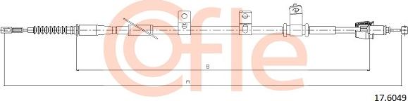 Cofle 17.6049 - Cavo comando, Freno stazionamento autozon.pro