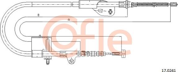Cofle 17.0241 - Cavo comando, Freno stazionamento autozon.pro