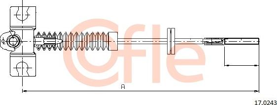 Cofle 17.0243 - Cavo comando, Freno stazionamento autozon.pro