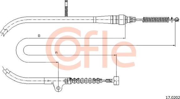 Cofle 17.0202 - Cavo comando, Freno stazionamento autozon.pro