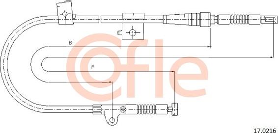 Cofle 92.17.0216 - Cavo comando, Freno stazionamento autozon.pro