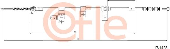 Cofle 17.1428 - Cavo comando, Freno stazionamento autozon.pro