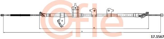 Cofle 17.1567 - Cavo comando, Freno stazionamento autozon.pro
