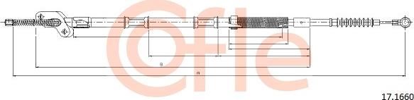 Cofle 17.1660 - Cavo comando, Freno stazionamento autozon.pro