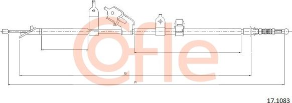 Cofle 17.1083 - Cavo comando, Freno stazionamento autozon.pro